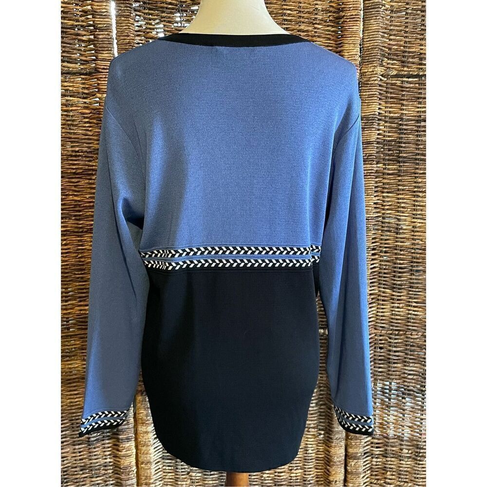 Howard Wolf Escape Womens Cardigan Sweater V-Neck Long Sleeve Button Up Blue/Bl - Picture 12 of 13